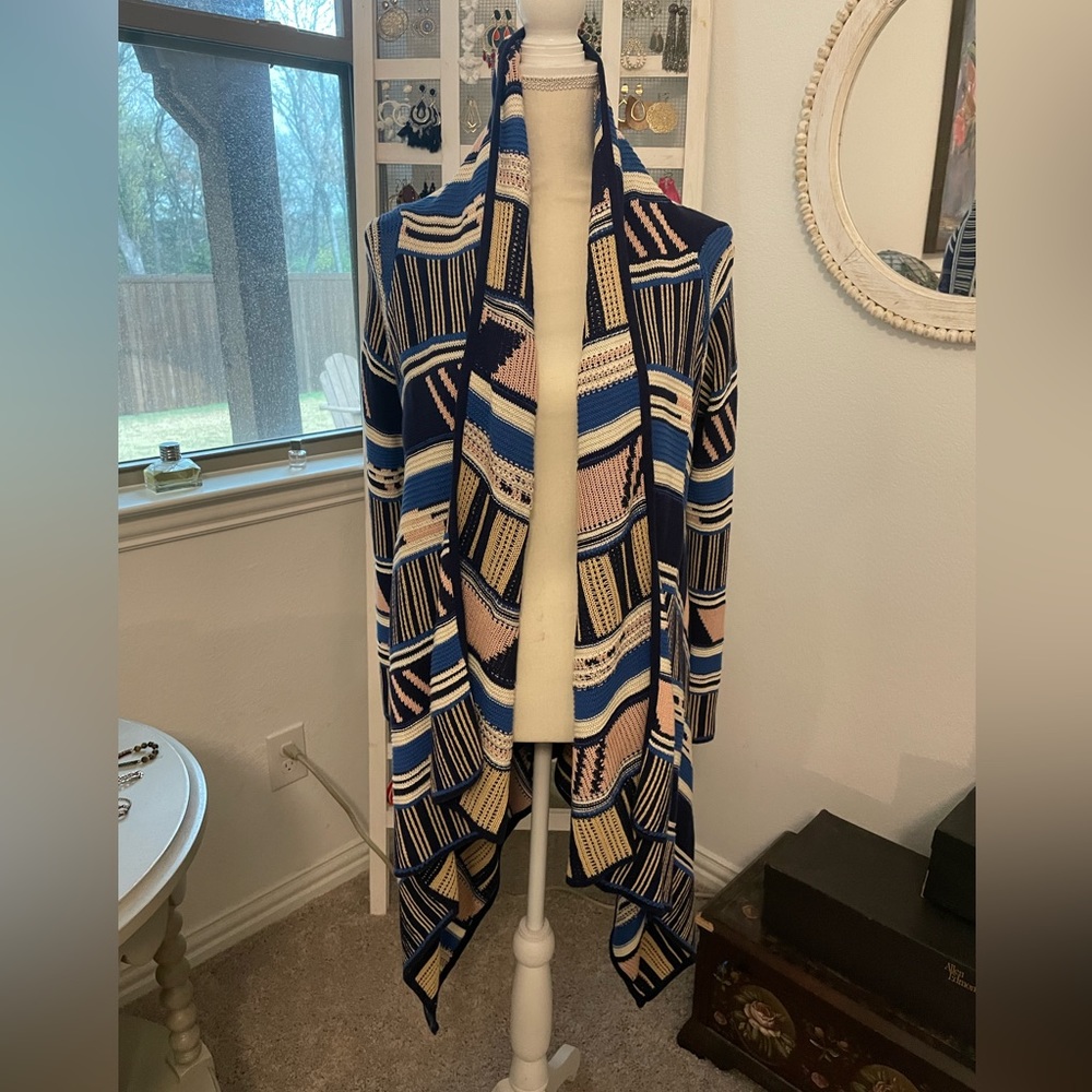 Jessica Simpson Southwest style long cardigan/Duster